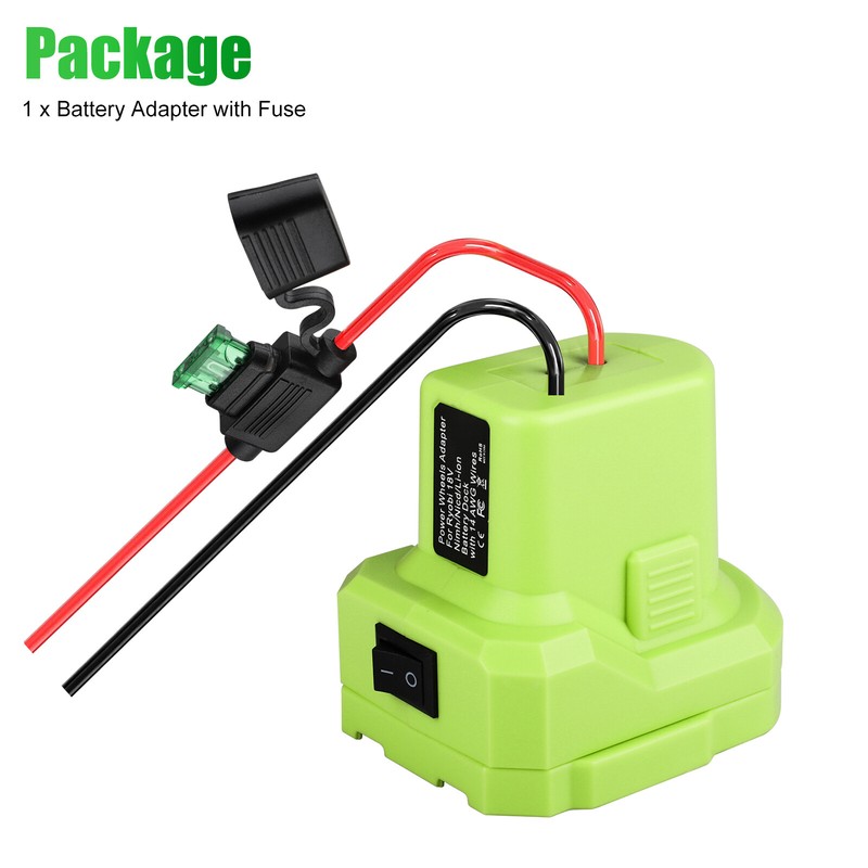 Battery Adapter DIY Power Wheels Converter W/Fuse Holder for Ryobi 18V 14 Gauge gallery