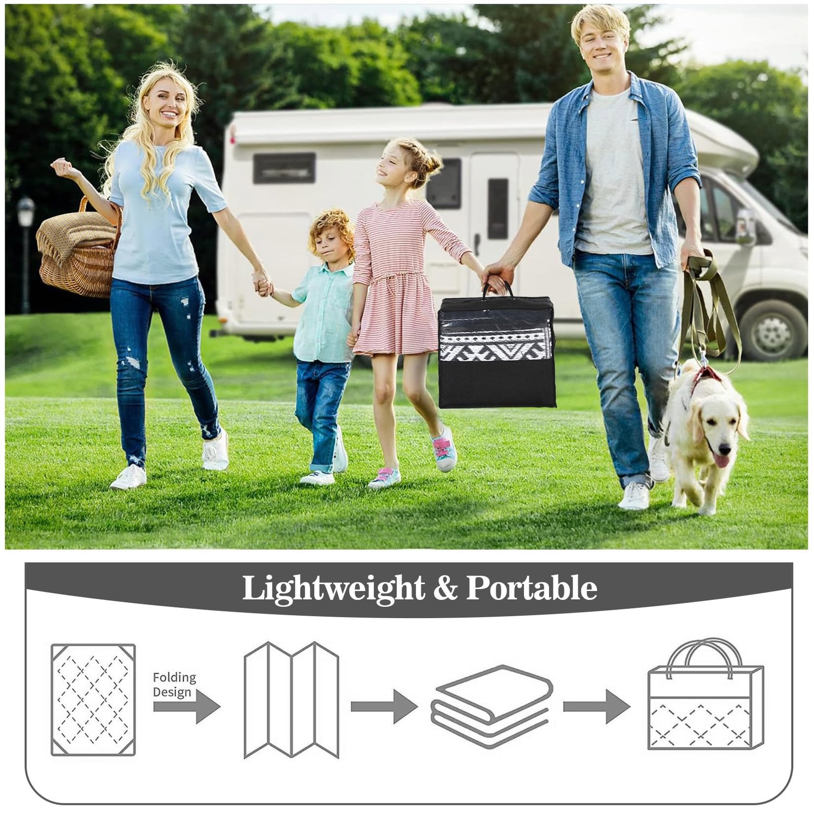 Camping Mat & Patio Rug, Outdoor Plastic Straw, Modern Washable Waterproof gallery