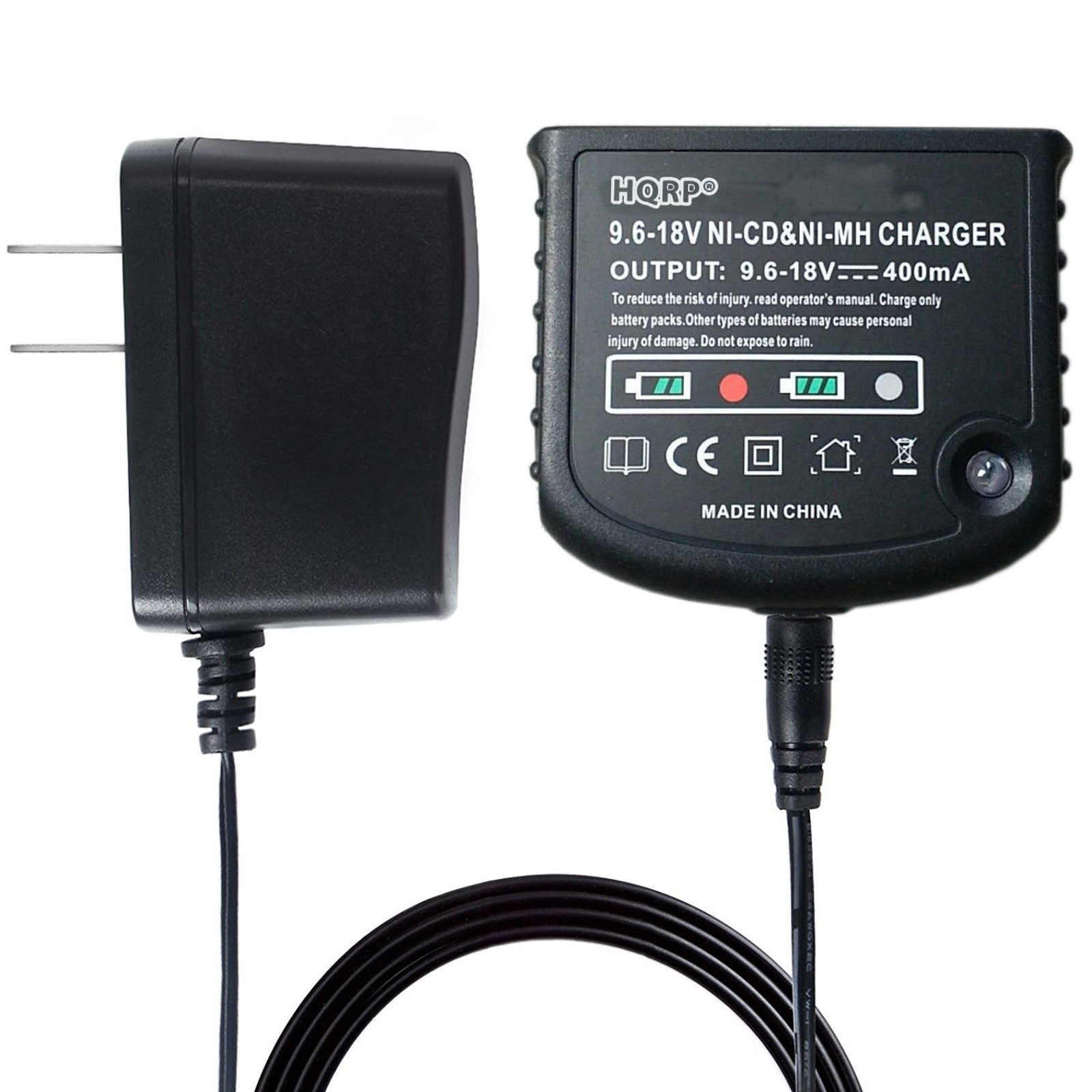 HQRP Battery Charger for Black & Decker Ni-CD & Ni-Mh 9.6V and 18V Max Batteries gallery