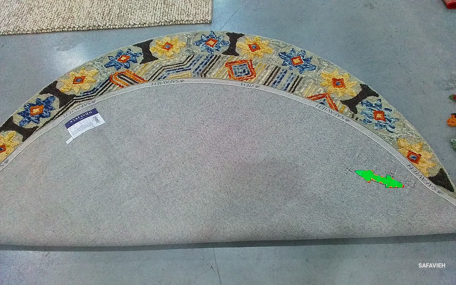 GREY / BLUE 8'-0" x 8'-0" Broken Thread Rug, Reduced Price 1172782147 TRC515F-8R gallery
