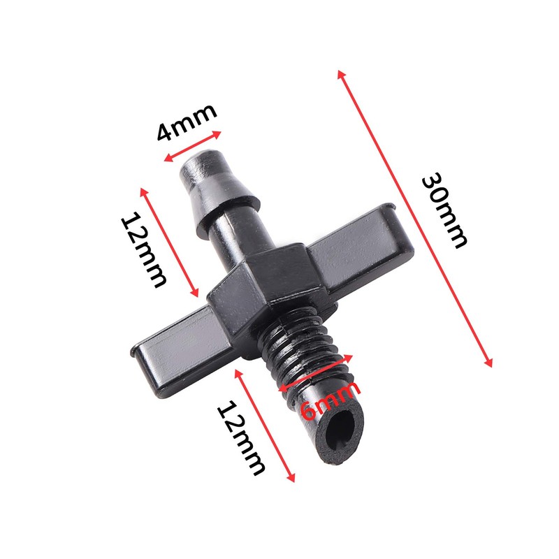 Barb Tubing Coupling Adapter Thread 1/4" x Barb 1/4" Drip Micro Irrigation Th... gallery