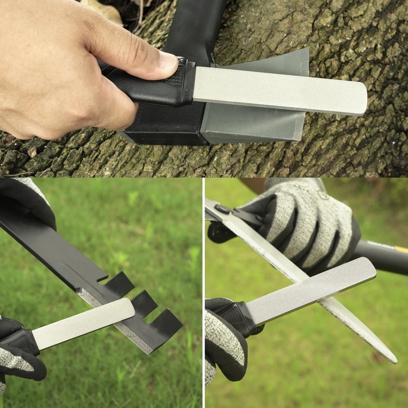SHARPAL 127N DualGrit Diamond Sharpening Stone File Garden Tool Knife gallery