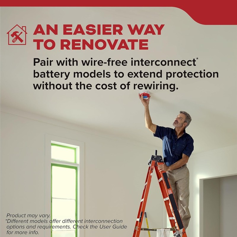 Kidde Hardwired Smoke Detector AA Battery Backup Wire-Free Interconnect gallery