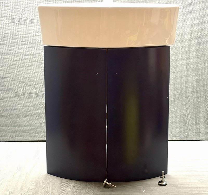 Wall Mounted Corner Single Bathroom Vanity New ARTCHIRLY With Ceramic Vanity Top gallery