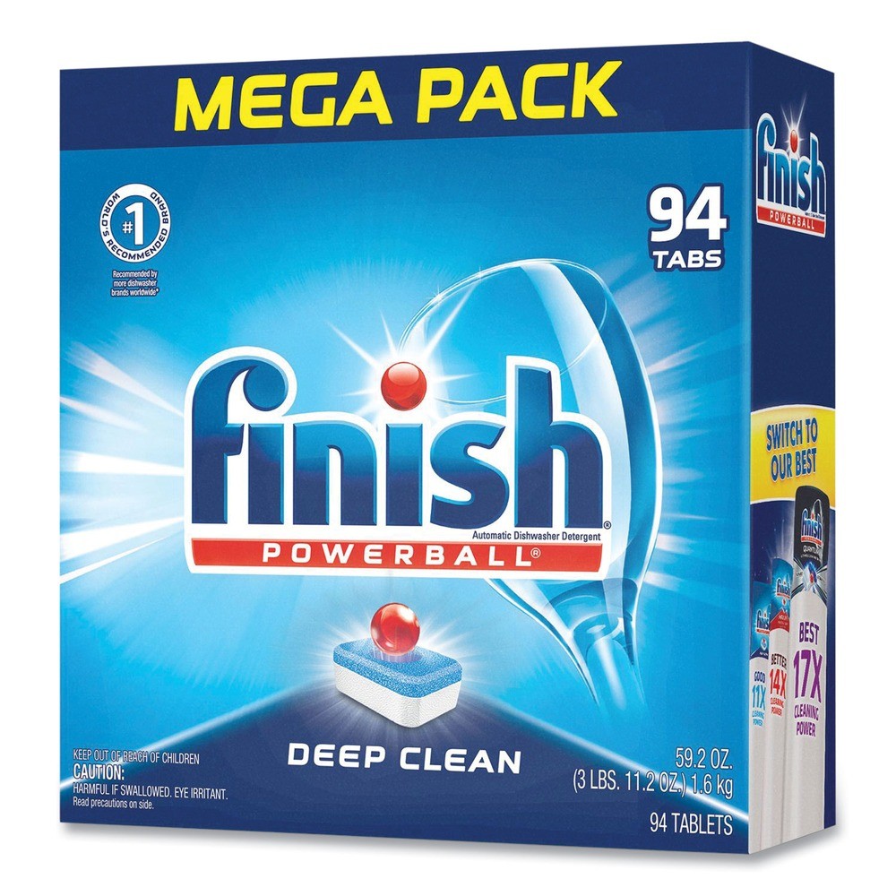 FINISH 51700-97330 Powerball Dishwasher Tabs - Fresh Scent (94/Box) New gallery