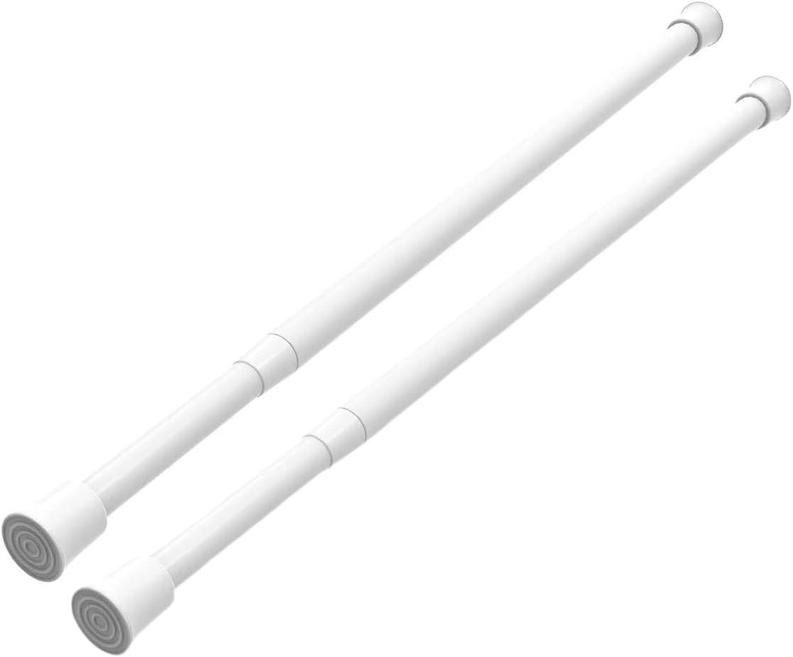 2 Pack Spring Tension Curtain Rods 18 to 28 Inches Adjustable,Small Short Kitche gallery