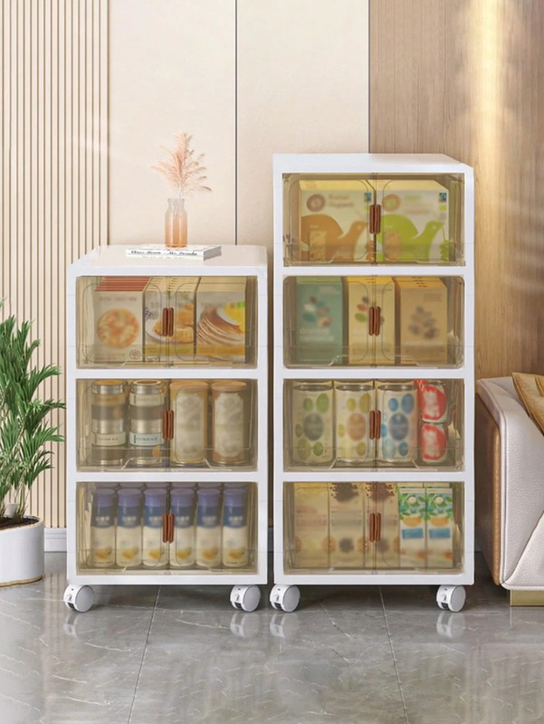 New Stackable Storage Bins With Lids Doors Foldable 2/3/5 Layers Free Shipping gallery