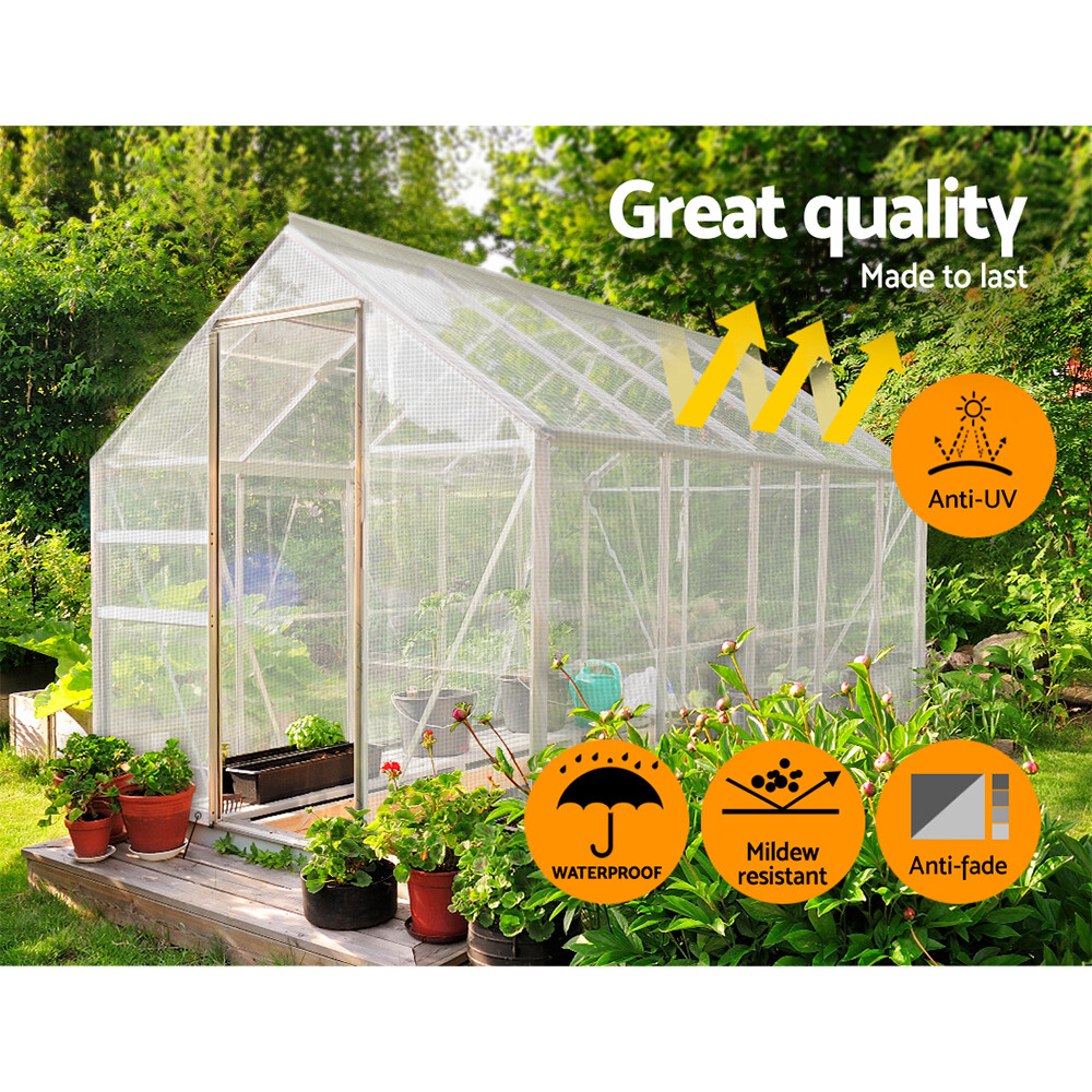Greenhouse Clear Tarp, Translucent Fiber Reinforced Tarp 16 Mil (Choose Size) gallery