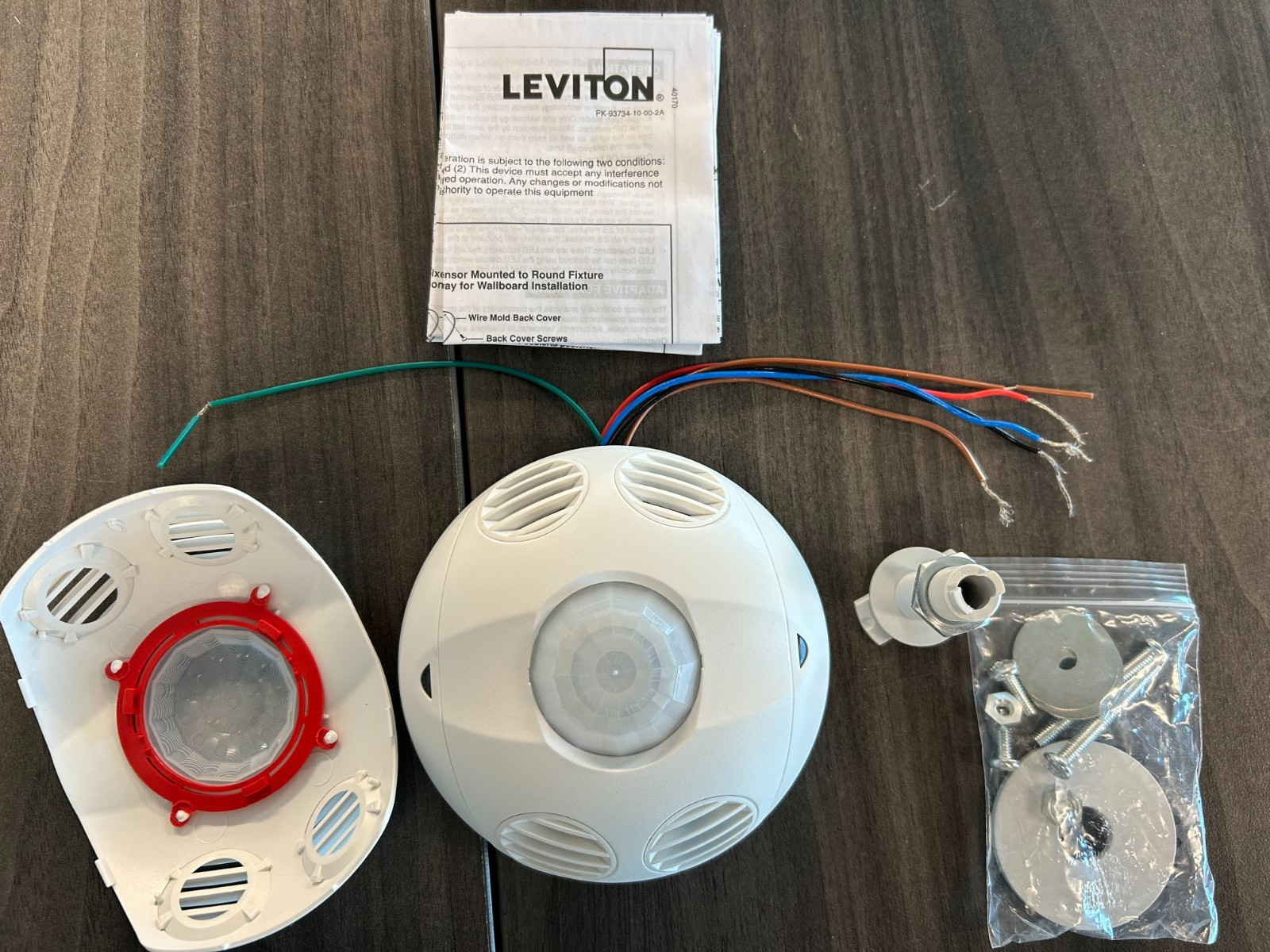 White Ceiling Occupancy Sensor, 1000 Sq Ft Coverage, OSC10-RMW gallery