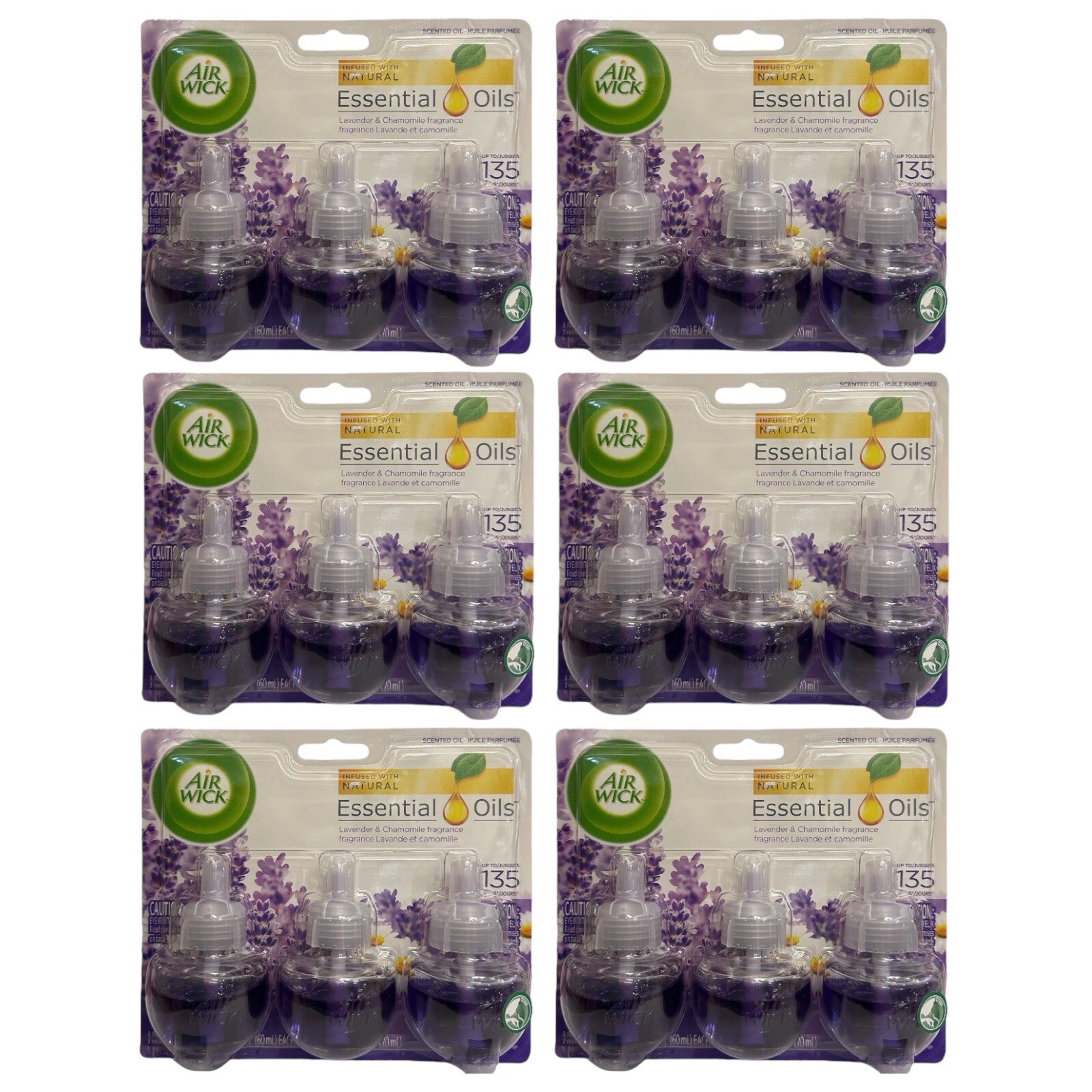 Air Wick Essential Oils Lavender & Chamomile Plug In Total 18 Refills 810 Days gallery