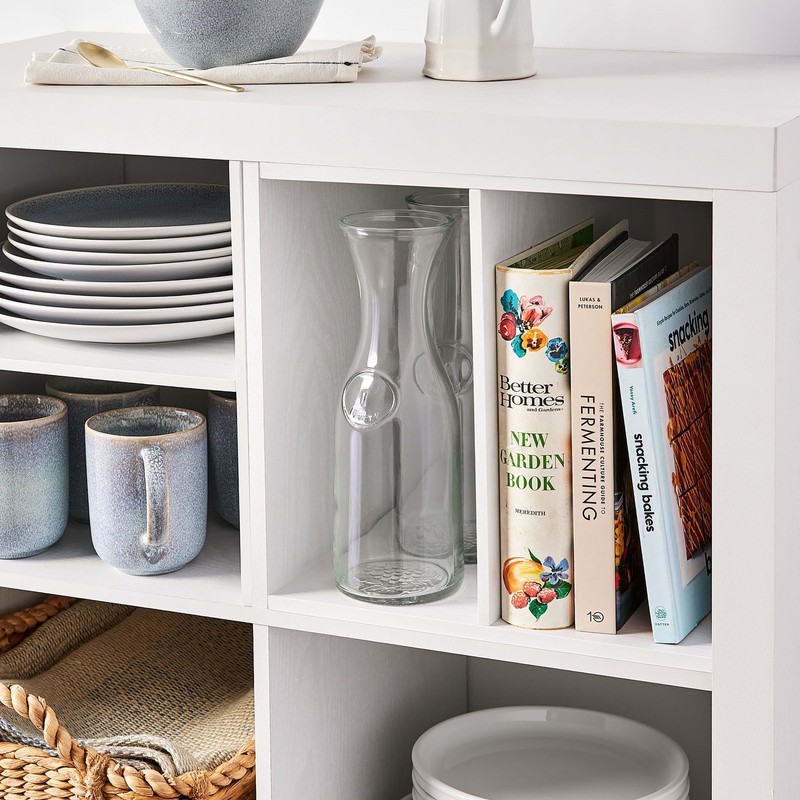 H Shelf Cube Organizer Insert White Texture Easy To Assemble and Install gallery