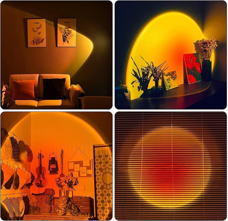 Sunset Projector LED Mood Lamp Bedroom Ambient Wall Room Decor Night Light USB gallery