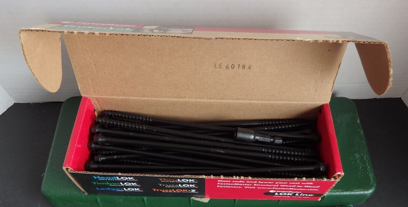 FastenMaster TimberLOK 8 in Structural Wood Screw(40Screws)WithHEX DRIVER BIT gallery