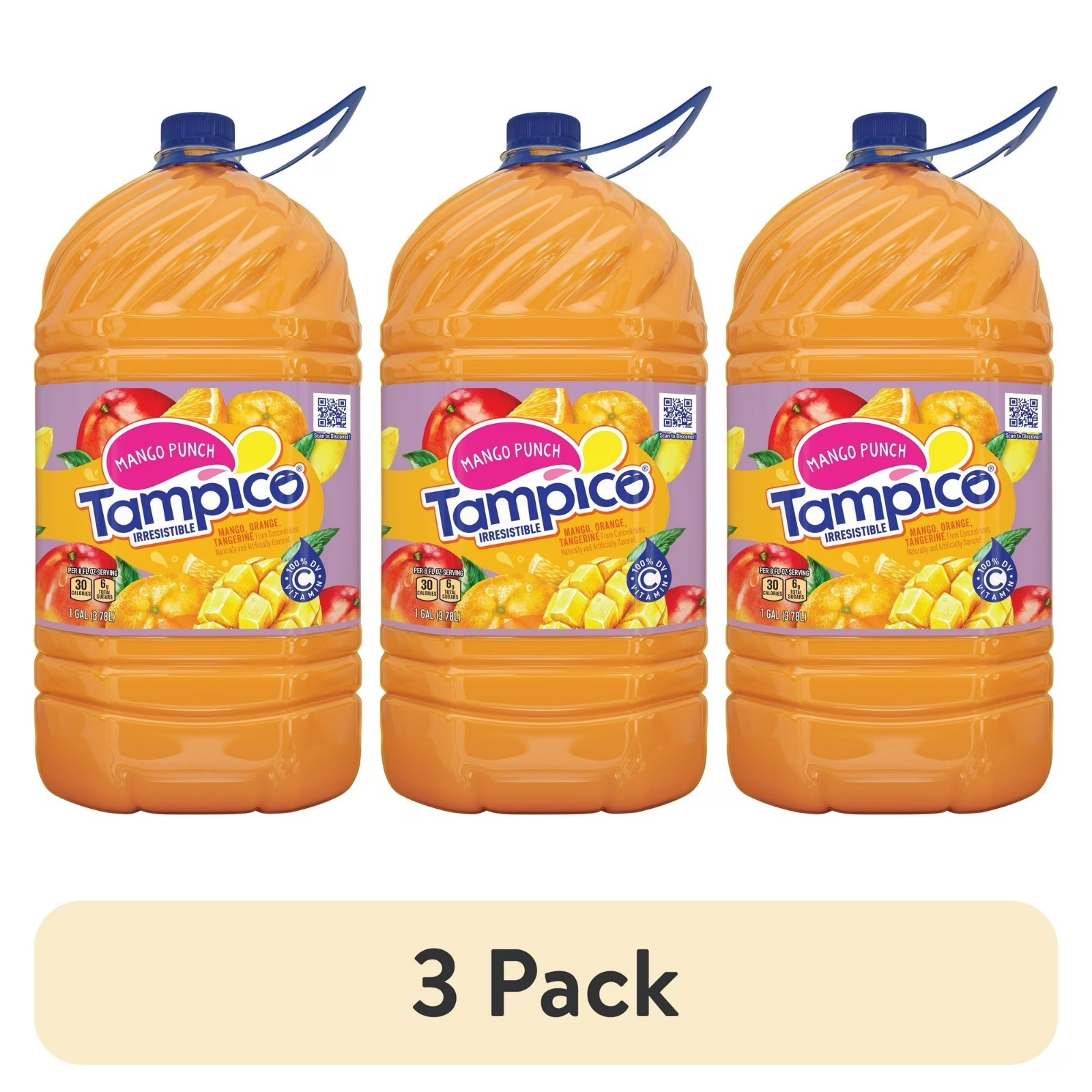 Tampico Mango Punch, Mango Orange Tangerine Juice Drink 1 Gallon, 3 pack. gallery