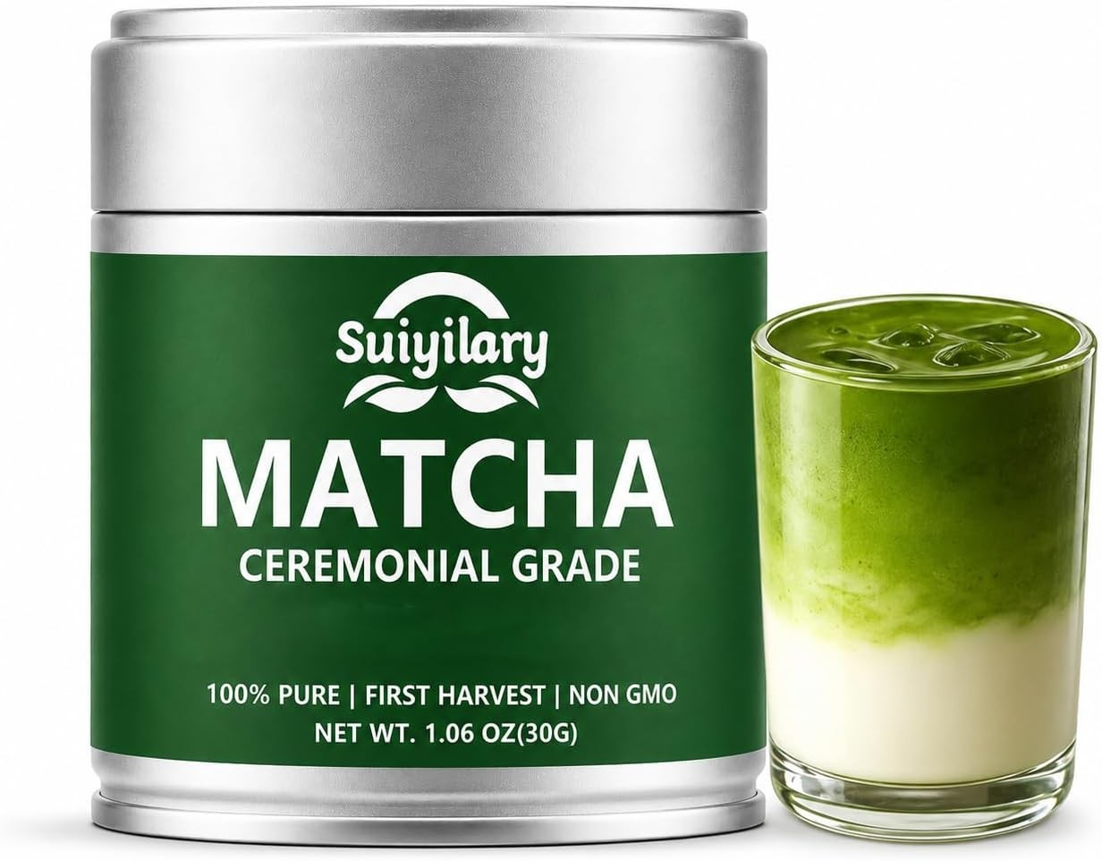 Ceremonial Grade Matcha Powder, Premium First Harvest Green Tea Powder – 100% gallery