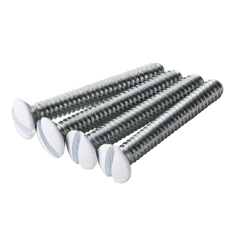 Bates Wall Plate Screws 75 Pack Assorted Size Outlet WHITE Cover Long Electrical gallery