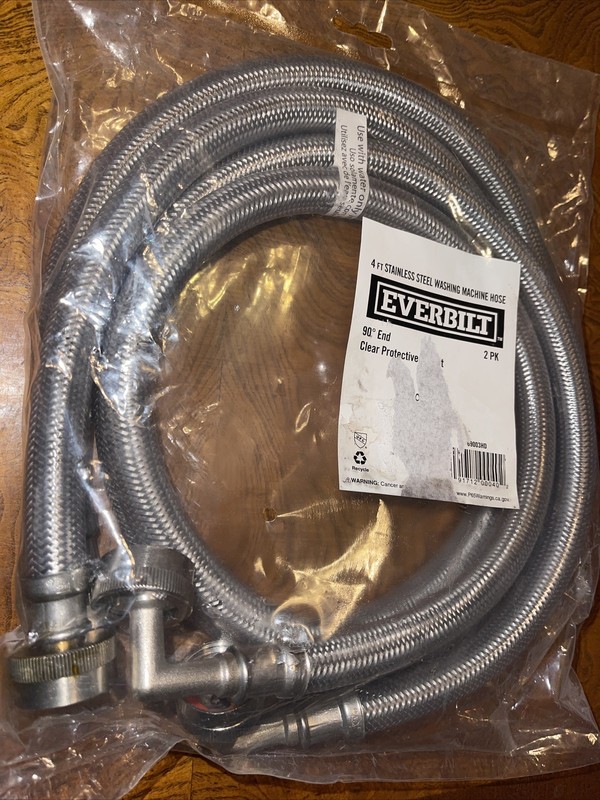 Everbilt 4 Ft. Polymer Coated Stainless Steel Washing Machine Connector gallery