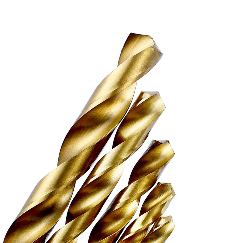 20-piece 3/16" Round Shank HSS Titanium Coated Twist Drill Bits for Metal gallery