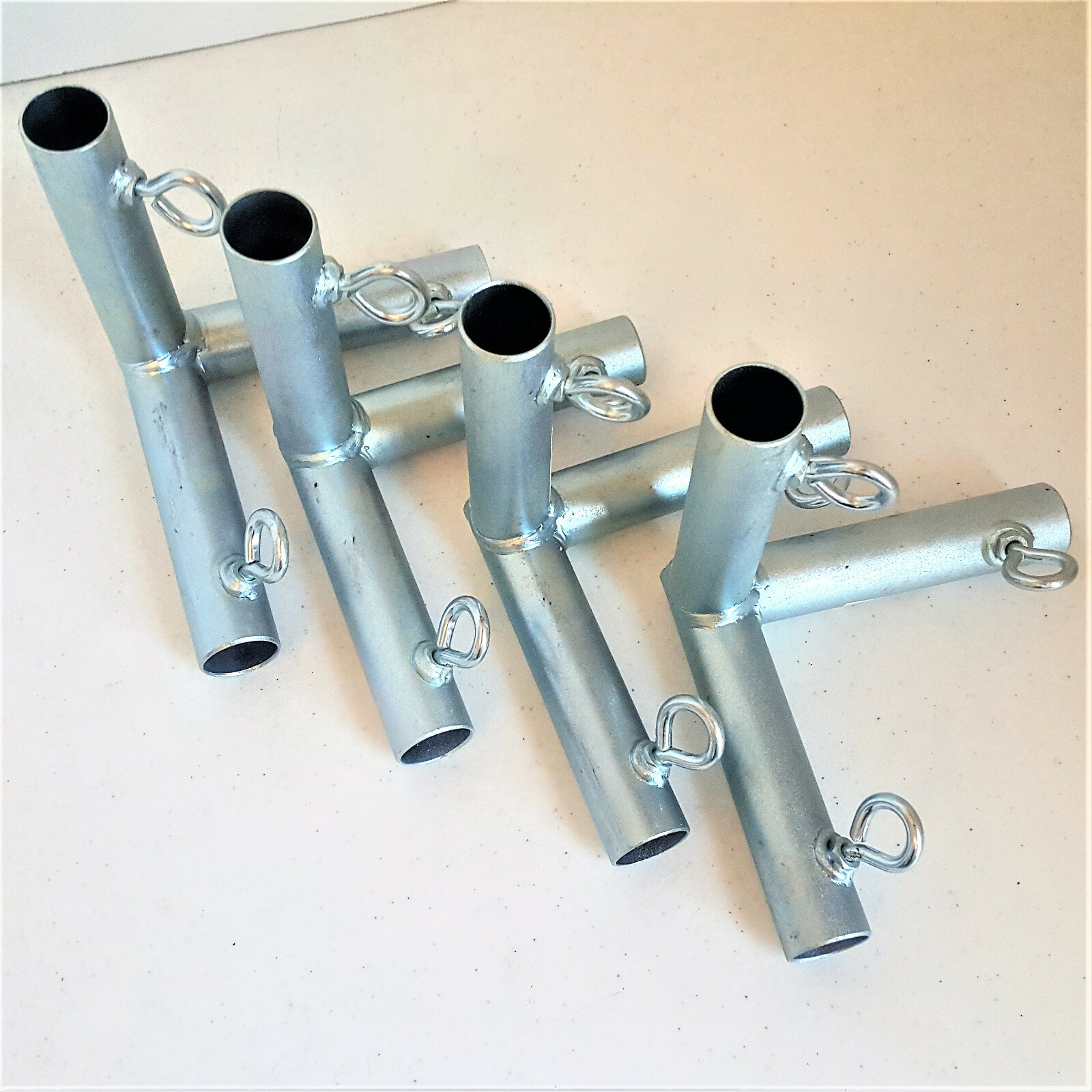 4pc - 3 Way Flat Corner Canopy Fitting Carport Patio Garden (f3a) 3/4" Pipe gallery