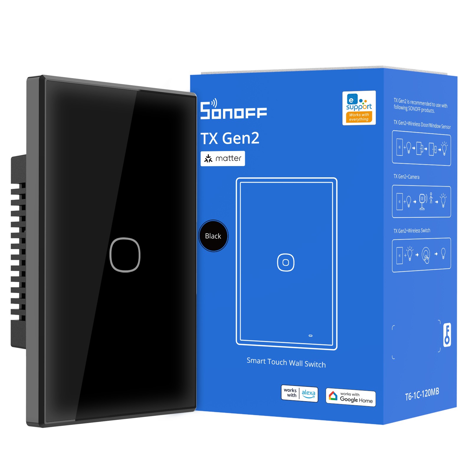 SONOFF TX Matter Smart Switch, Smart Light Switch, Wifi Smart Touch Wall Switch gallery