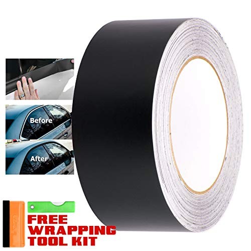 EZAUTOWRAP Free Tool Kit Black Vinyl Wrap Kit for Black 2Inch x 75Feet Matte gallery