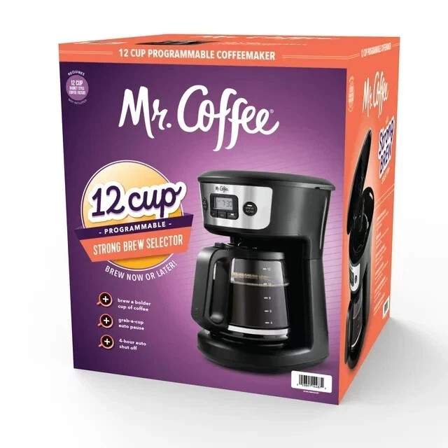 Mr. Coffee 12 Cup Programmable Coffeemaker Strong Brew BVMC-MSX23 Black Open Box gallery