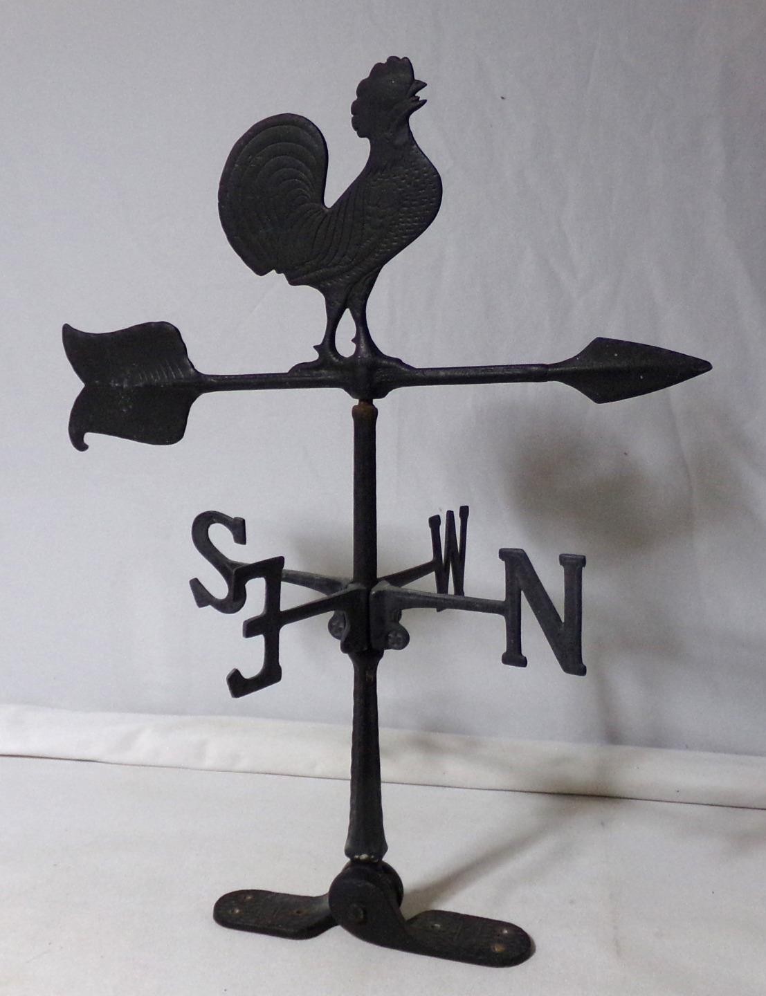 Die Cast Aluminum Rooster Good Directions Weather Vane C.W. gallery