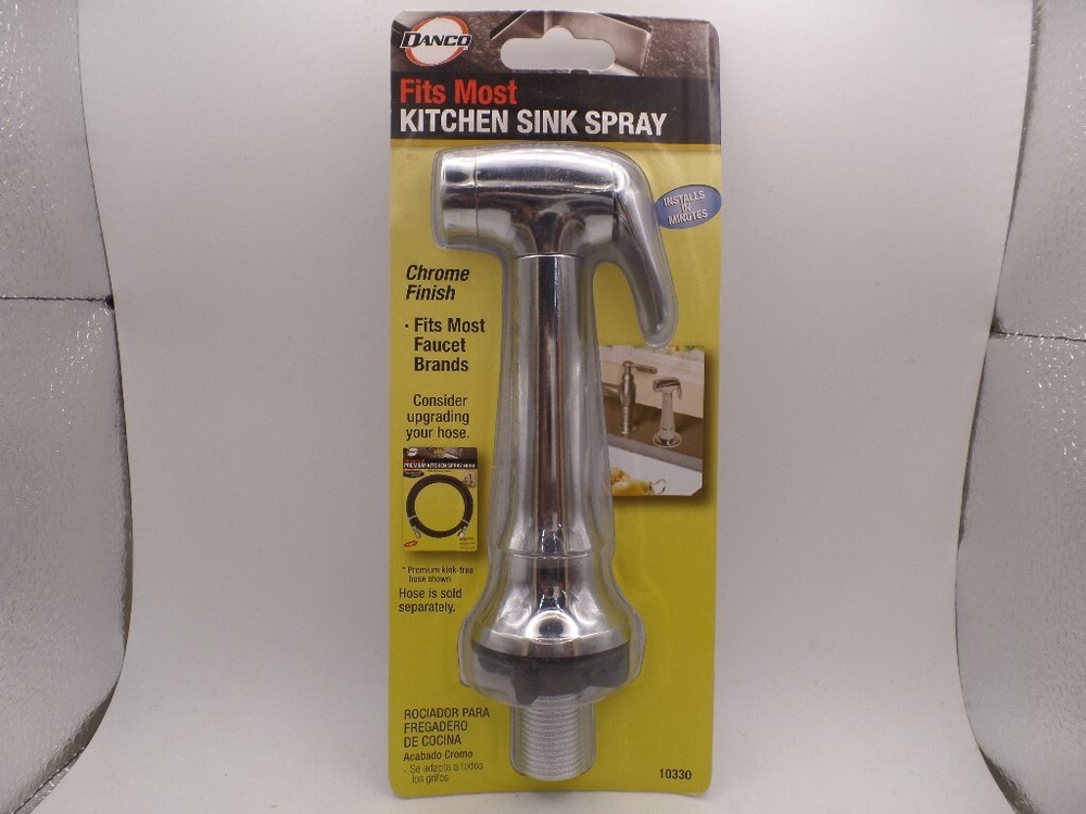 DANCO 10330 TRANSITIONAL PULL-OUT SIDE SPRAYER KITCHEN FAUCET WITH GUIDE CHROME