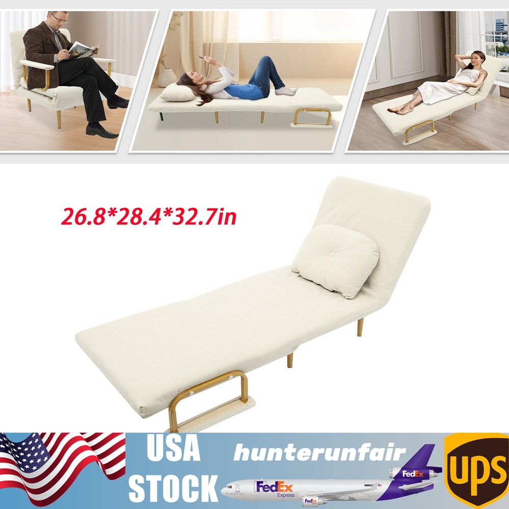 68x190cm Rust-proof Folding Sofa Bed Sofa Chair Bed Convertible Sofa Bed
