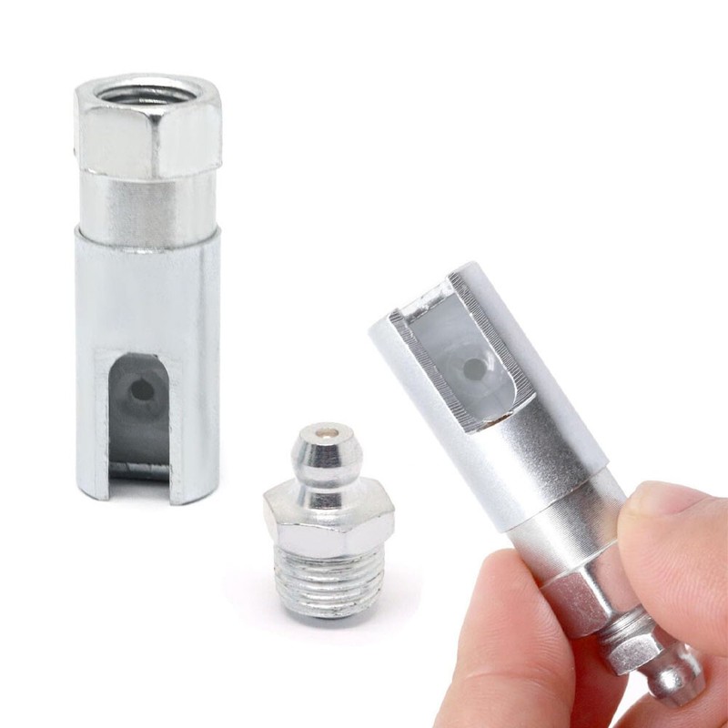 1/2PC Right-Angle 90-Degree Push-on Grease Coupler With 1/8 Inch NPT Threads US gallery