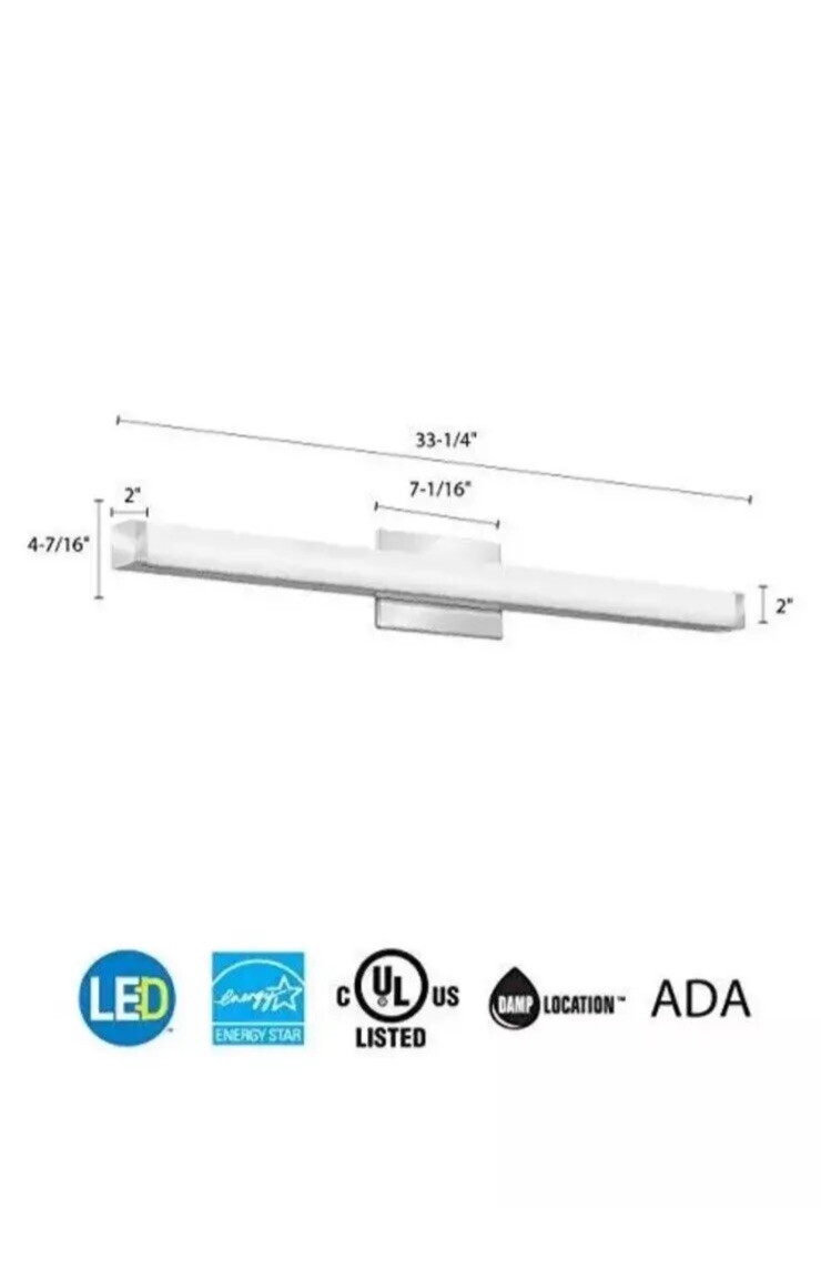 FMVCSLS 36IN MVOLT 30K35K40K 90CRI KR M4 Vanity, Square, Color Temperature Sw... gallery