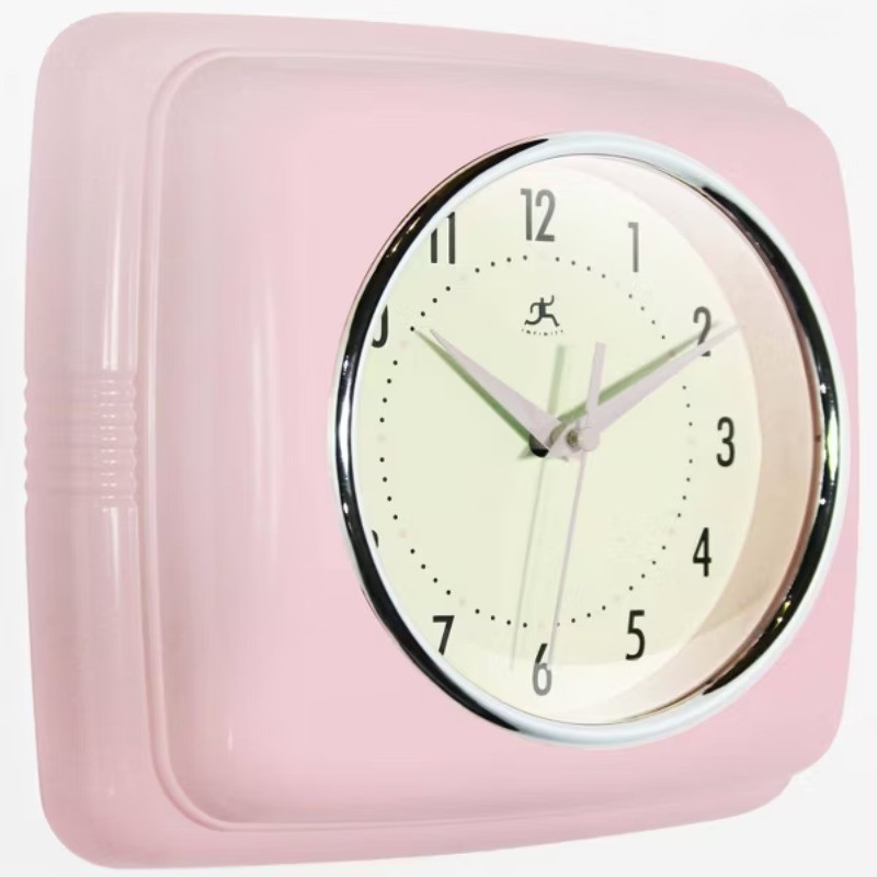 9.25" Square Retro Wall Clock gallery