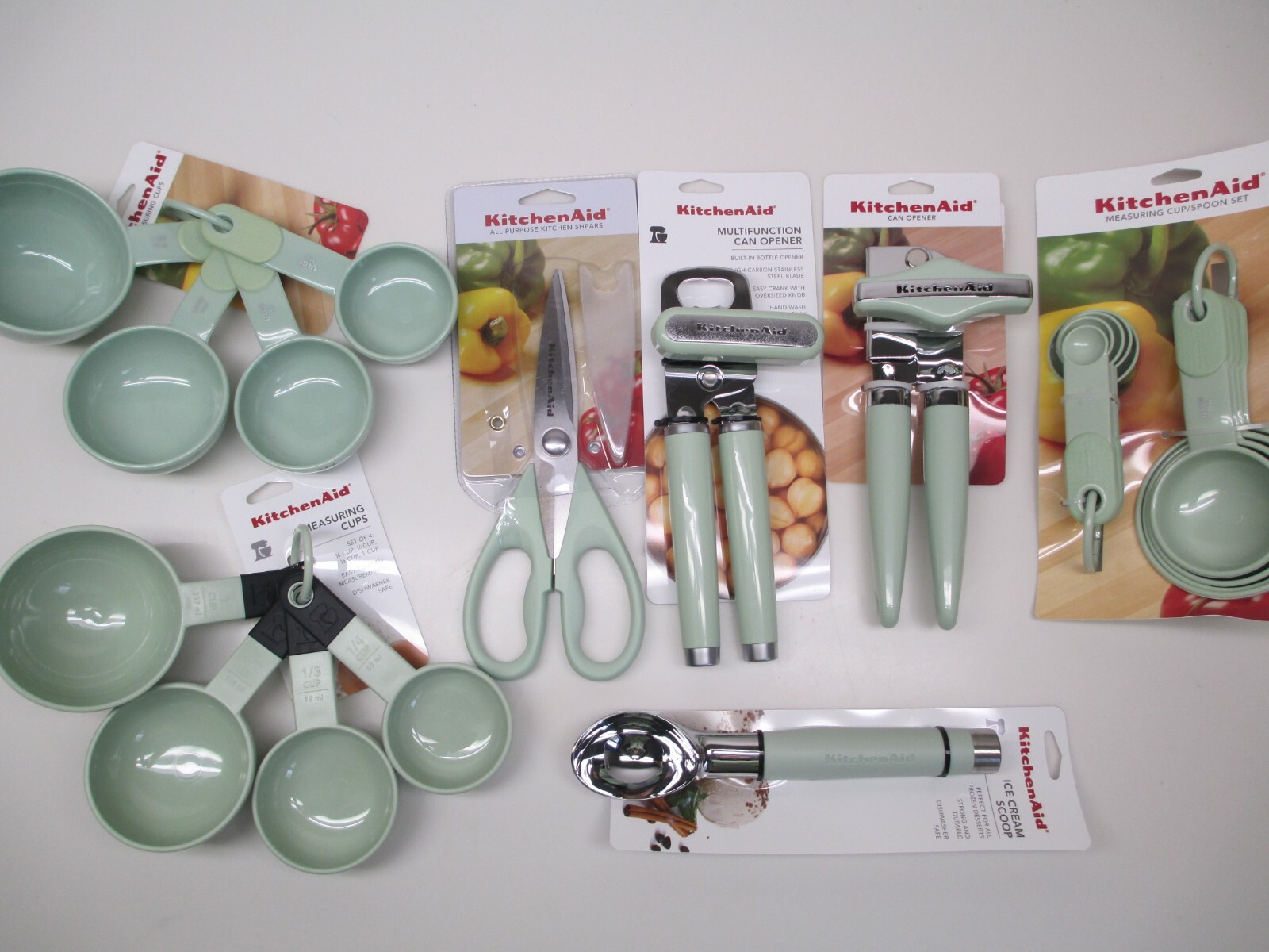 KitchenAid pistachio, mint, light green, pastel kitchen utensils (HPIA) gallery