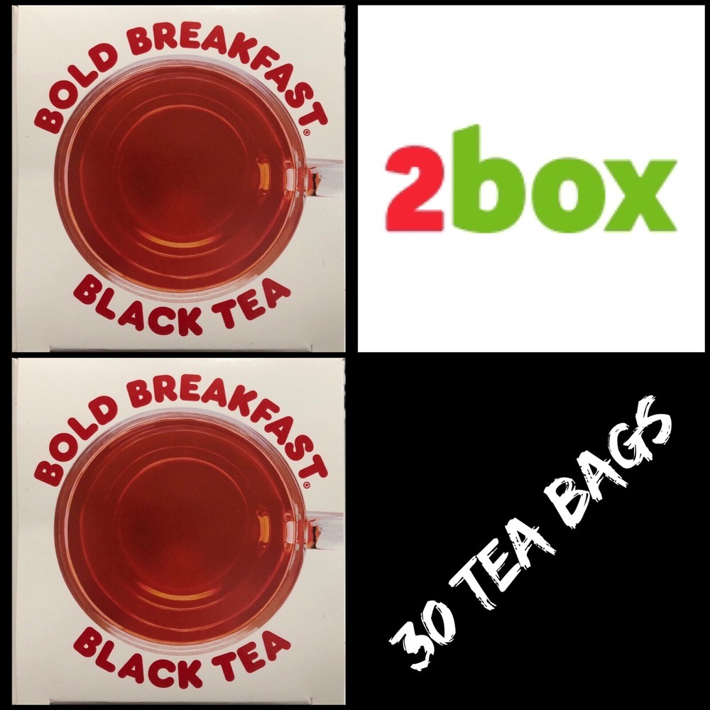 2 Box Dunkin Bold Breakfast Black Tea. 30 Tea Bags. NW 1.6 OZ EA