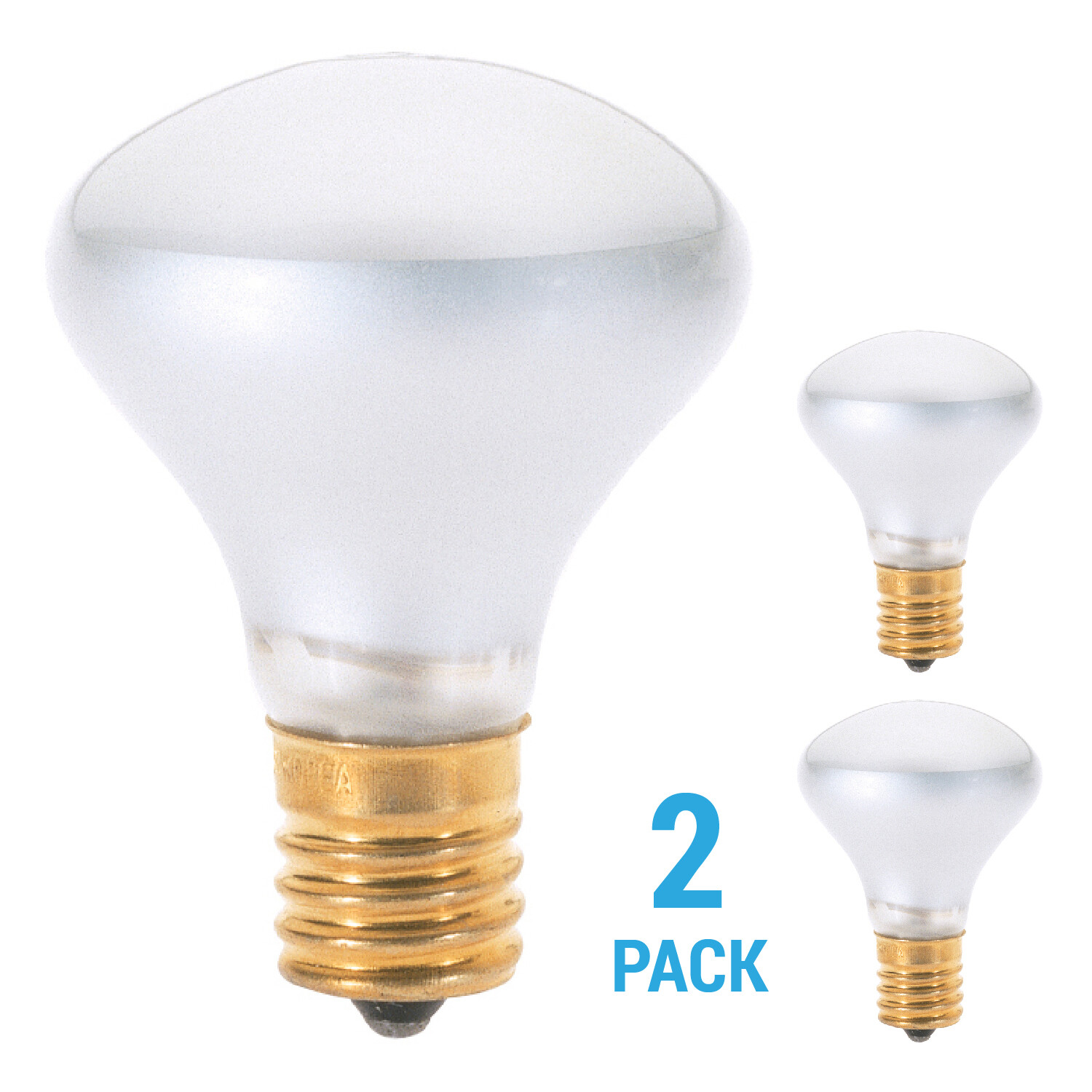 2 Pack S4700 S3205 Reflector Bulb 25R14N 25W 120V R14 Intermediate E17 Frosted gallery