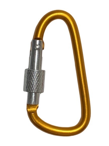 2.5" LOCKING D-CLIP HOOKS utility aluminum Carabiner FOR camping/hiking/hunting gallery