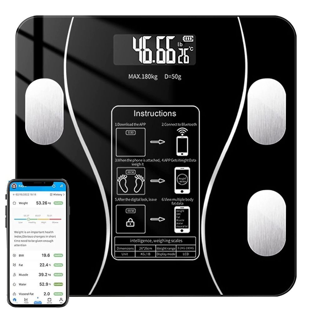 Bluetooth Body Fat Scale Digital Smart Bathroom Weight Scales LCD Electronic gallery