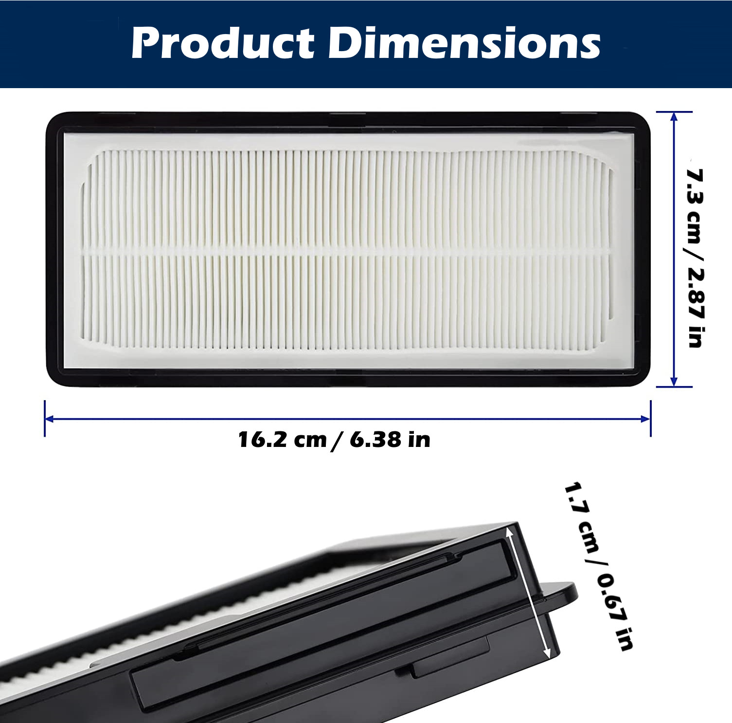 2 Pack HEPA Filter for Jet Bot Robot Vacuum VR30T80313W VR30T85513W/AA gallery