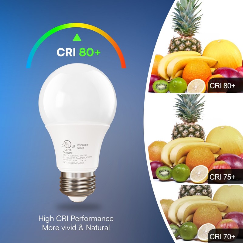 12 Pack A19 100W Equivalent Light Bulbs 1500LM 5000K Daylight E26 Non-Dimmable gallery