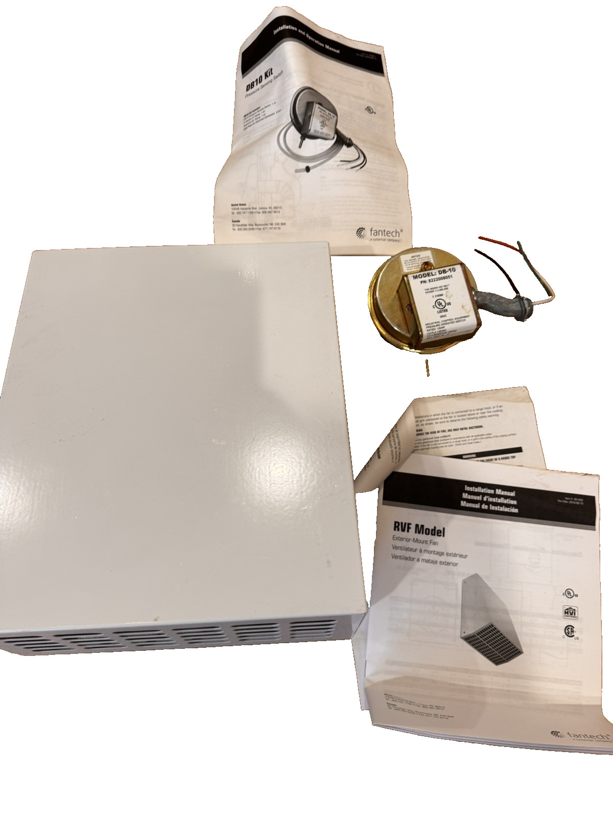 Fantech RVF 4XL -Exterior Centrifugal Fan for 4” Duct with DB-10 pressure switch gallery