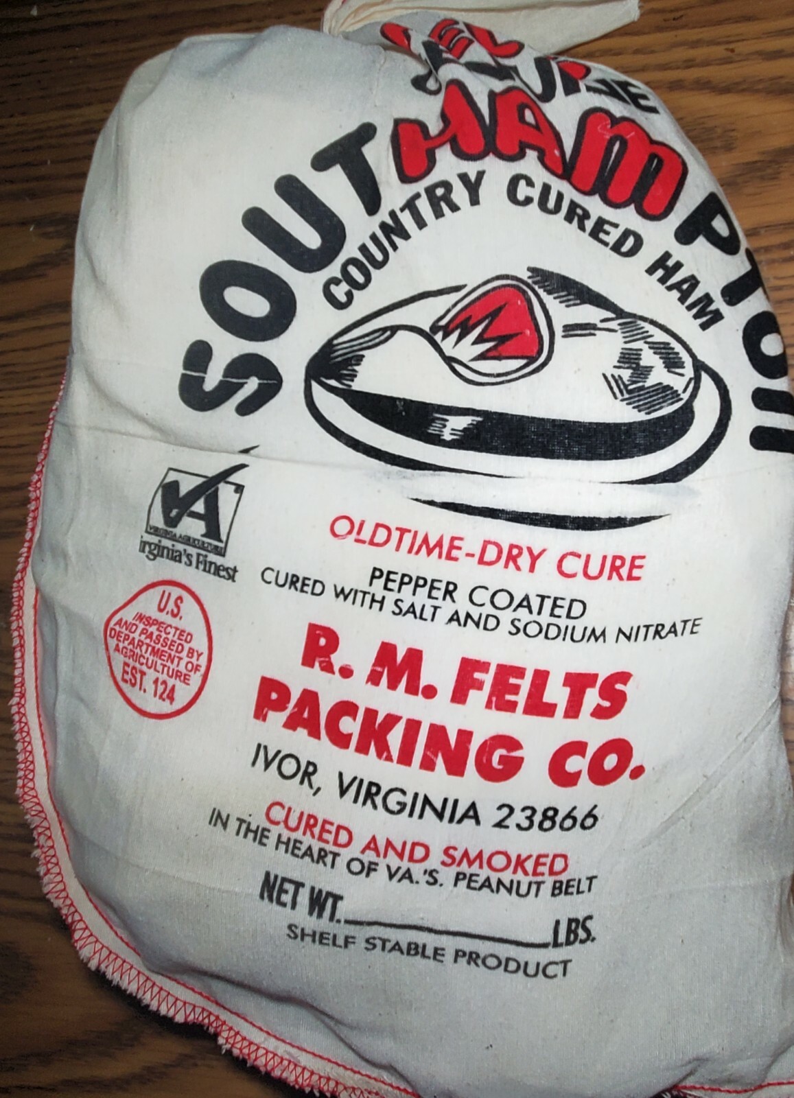 Southhampton Country Cured ham, Smoked Ham, 12-14lbs gallery