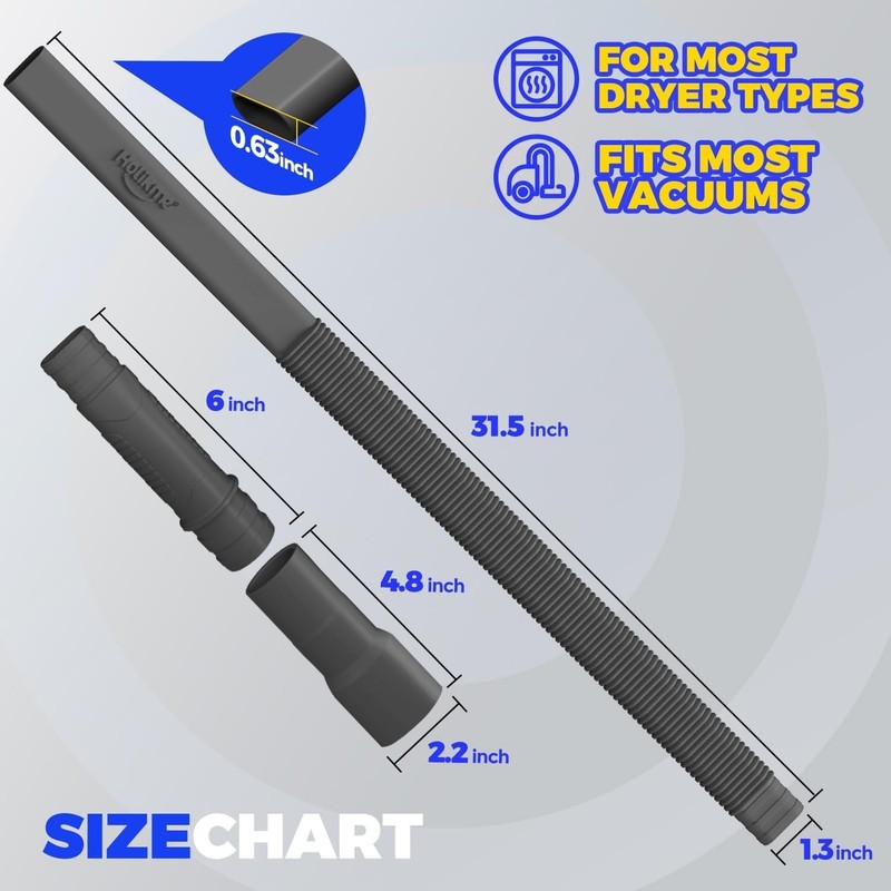 Versatile Lint Vacuum Cleaner Attachment - Protect Your Home from Dryer Fires gallery
