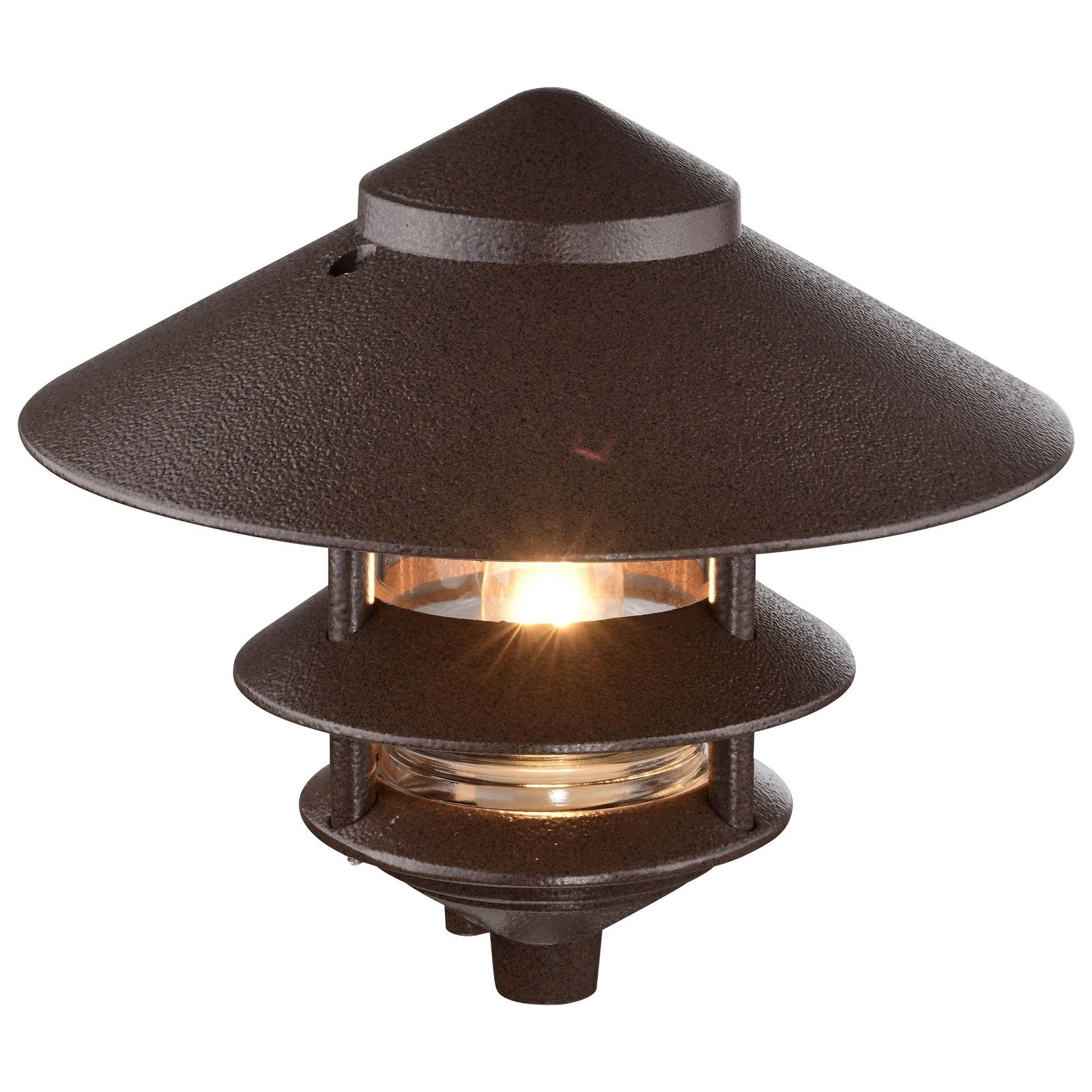 Used Nuvo Lighting SF76/637 One Light Outdoor 3 Louver Pagoda Light with Large gallery