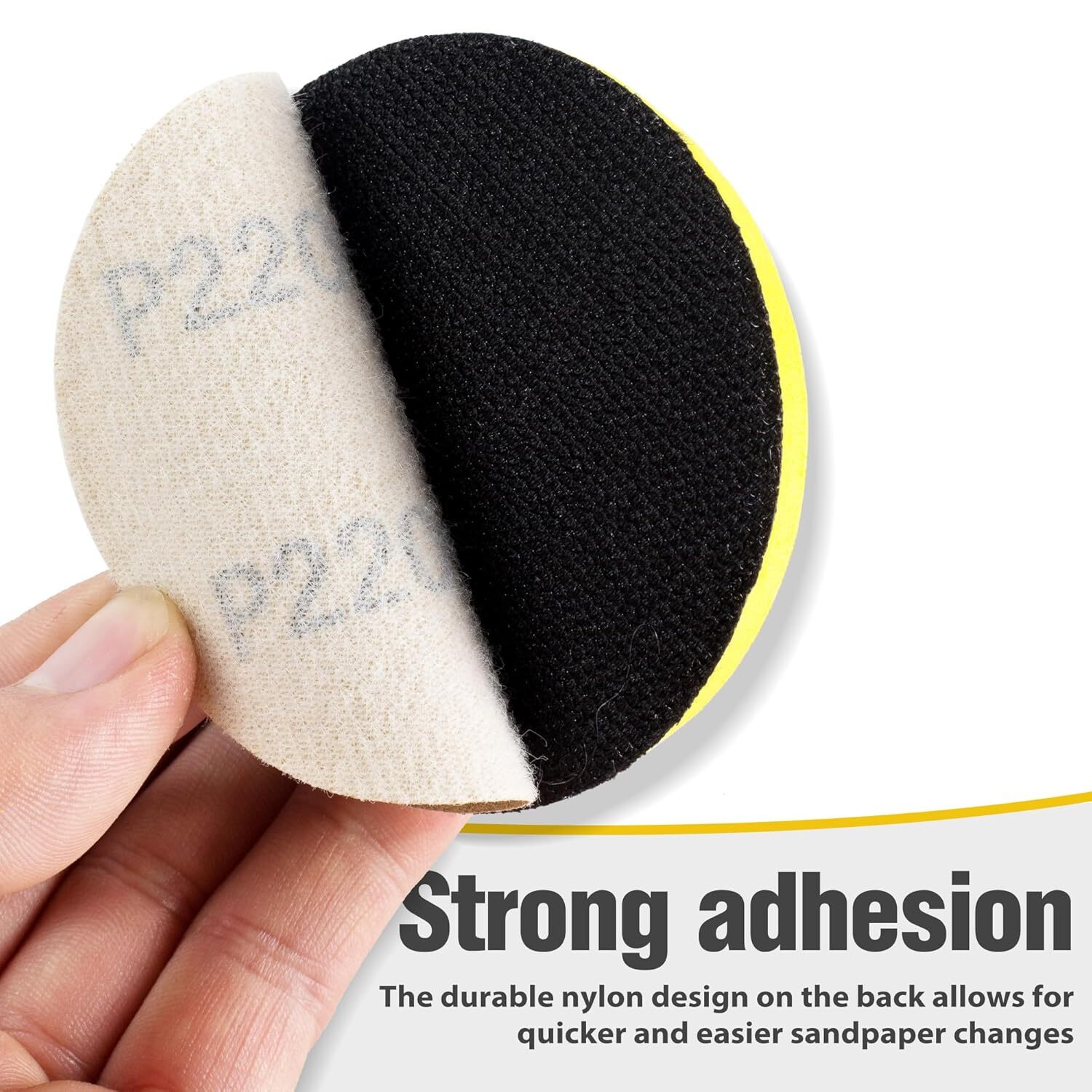 25PCS 3In Gold Sanding Disc Hook and Loop 0-Hole 800Grit Orbital Sander for Wood gallery