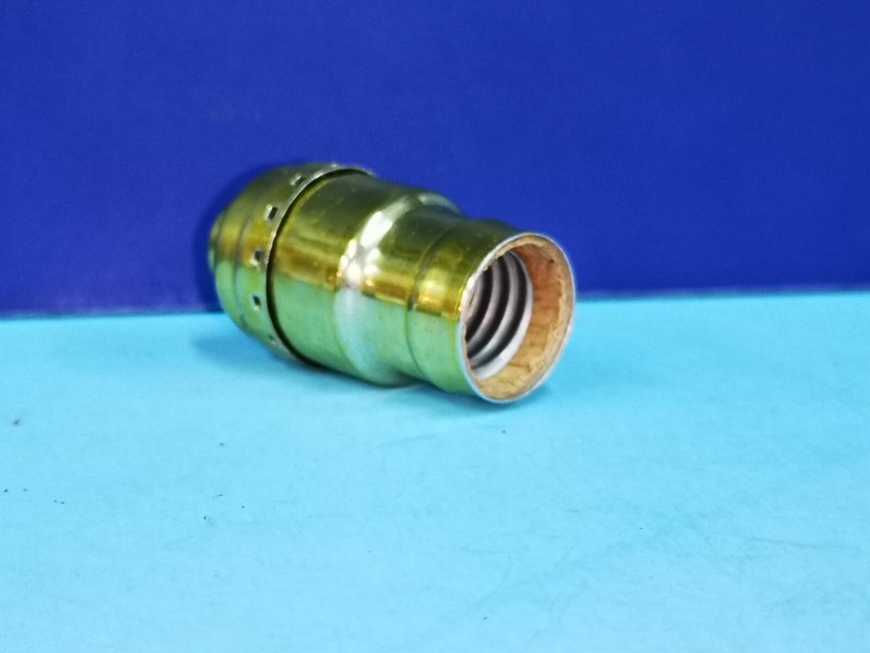 Leviton Intermediate Base Keyless Polish Brass Finish SOCKET 75W 250V NEW 501-PB gallery