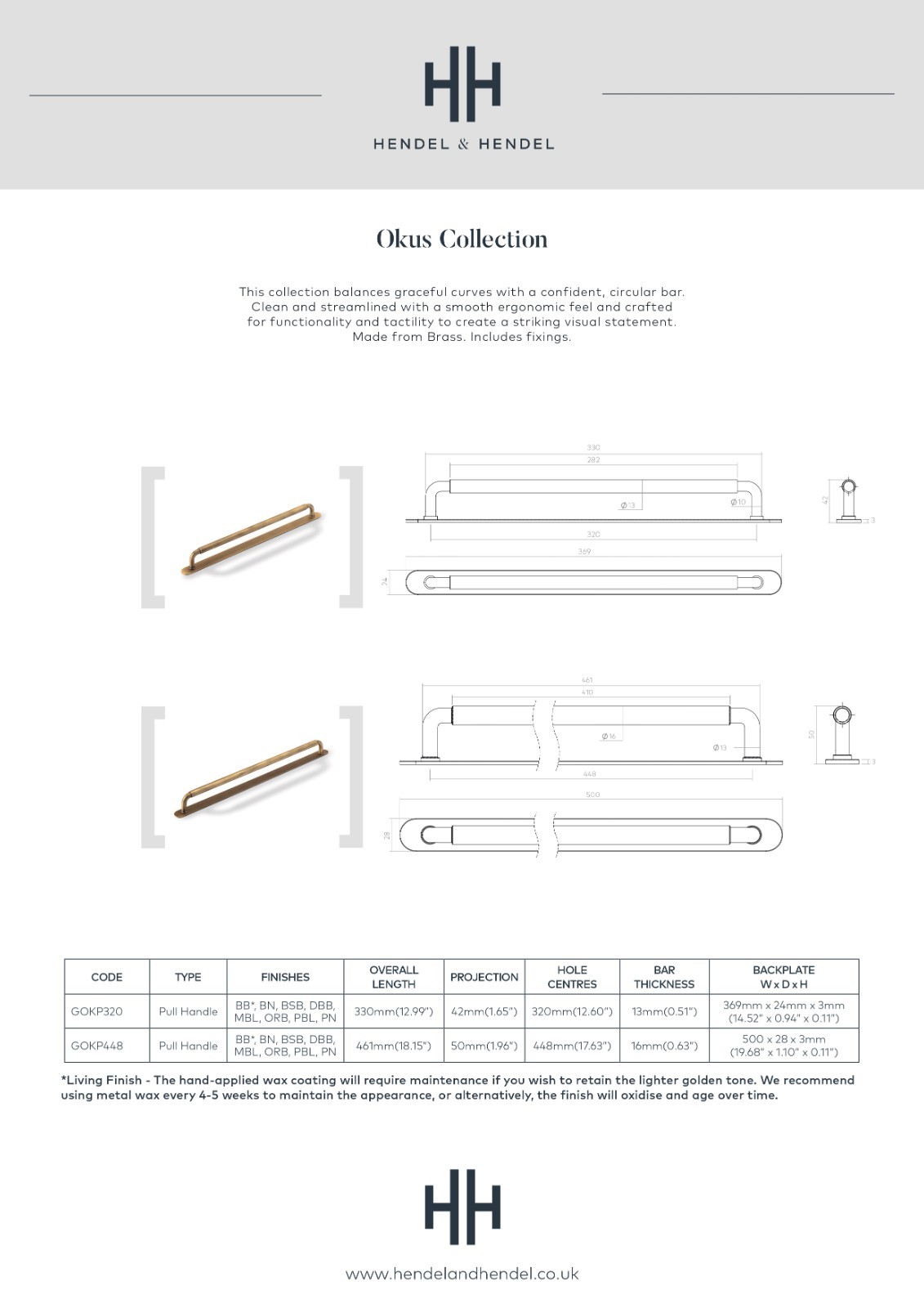 3.78" CC Okus Kitchen Cabinet Pull Handle With Back Plate In Brushed Satin Brass gallery