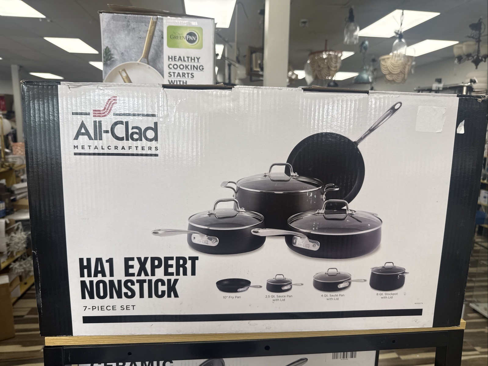 All-Clad Hard Anodized Expert Nonstick Cookware Set, -7 Piece Pots and Pans Set, gallery