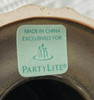 3 Pc PartyLite Ceramic Elevated 6, 5, & 4" Tealight Candle Holder Trio P99002 EX gallery