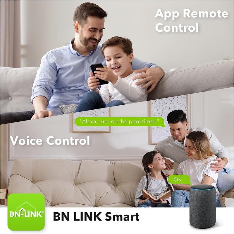 BN-LINK Smart WiFi Pool Pump Timer Outdoor Heavy Duty 24Hr Programmable For Pool gallery