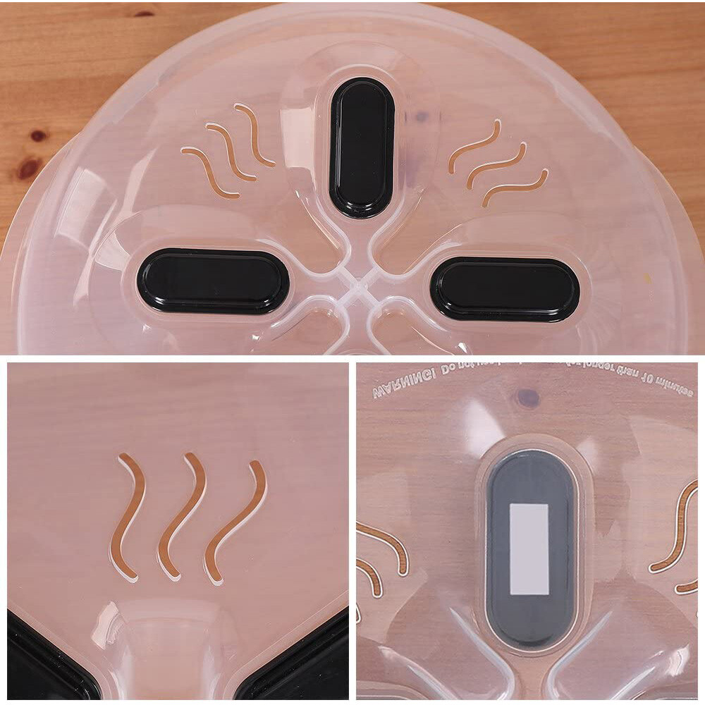 Magnetic Microwave Anti Splatter Cover Plate Guard Lid With Steam Vent gallery